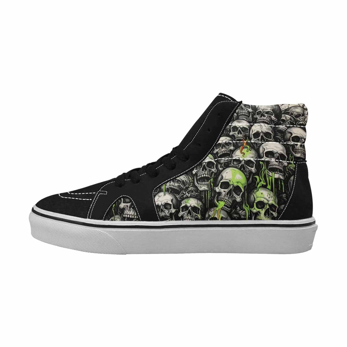 MEN'S Rainbow From Skull S High Top Canvas Cottagecore Sneakers