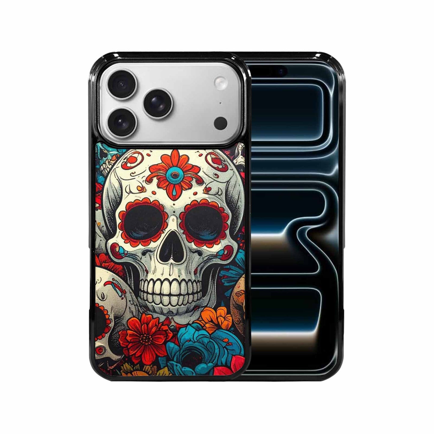 iPhone 17 Pro Max Case — Skull Dark Art Gothic Print Gothic, Custom Printed Phone Case