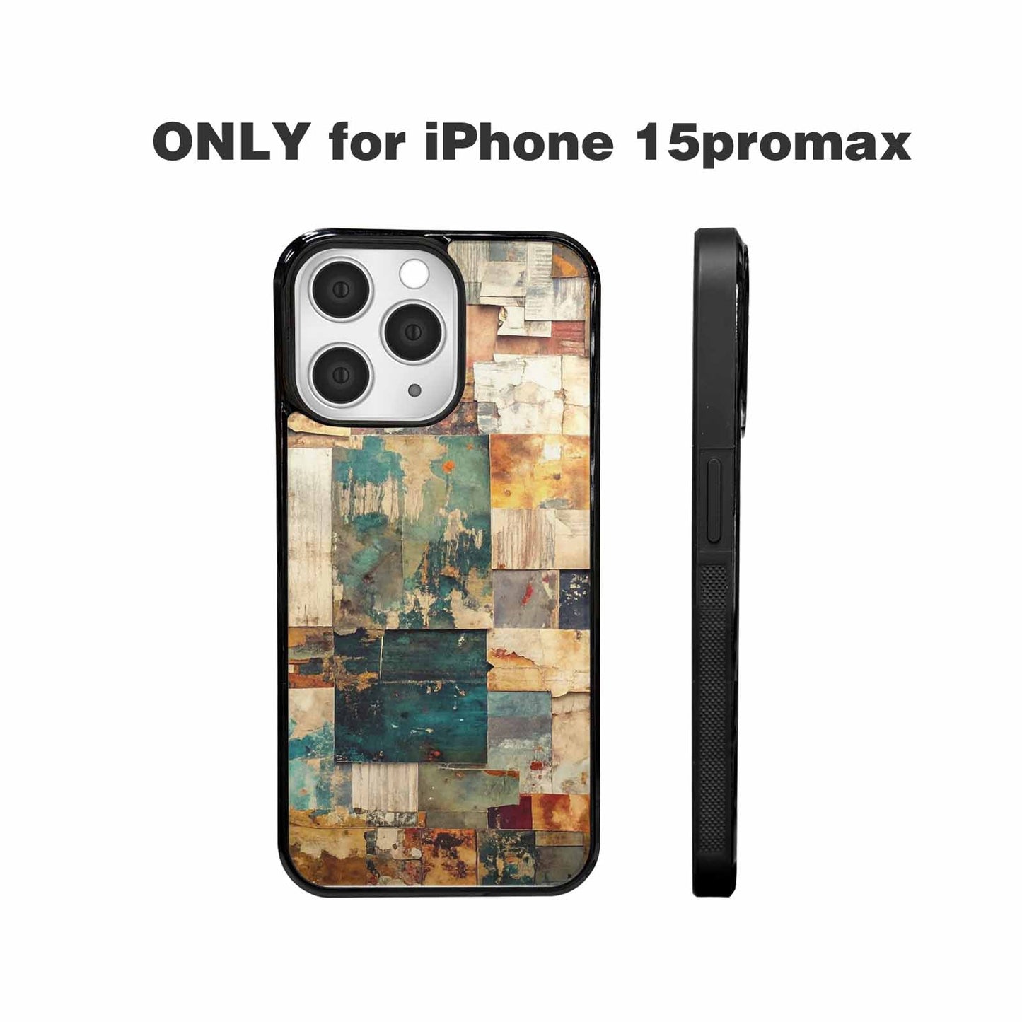 iPhone 15 Pro Max Case — Distressed Grunge Texture Pattern Hundreds Of, Original Design Phone Case