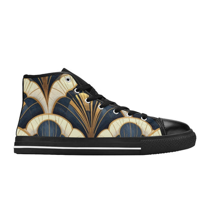 Art Deco Illustration Pattern 883665 Men’s Classic High Top Canvas Shoes (Model 017)