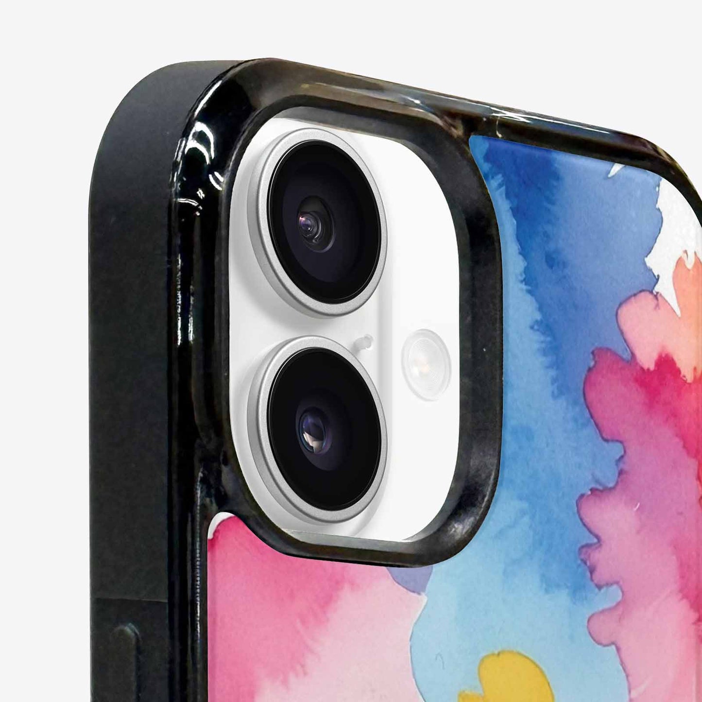 iPhone 16 Plus Case — Trans Strong Watercolor Seamless Pattern Vibrant, Customized Protective Case