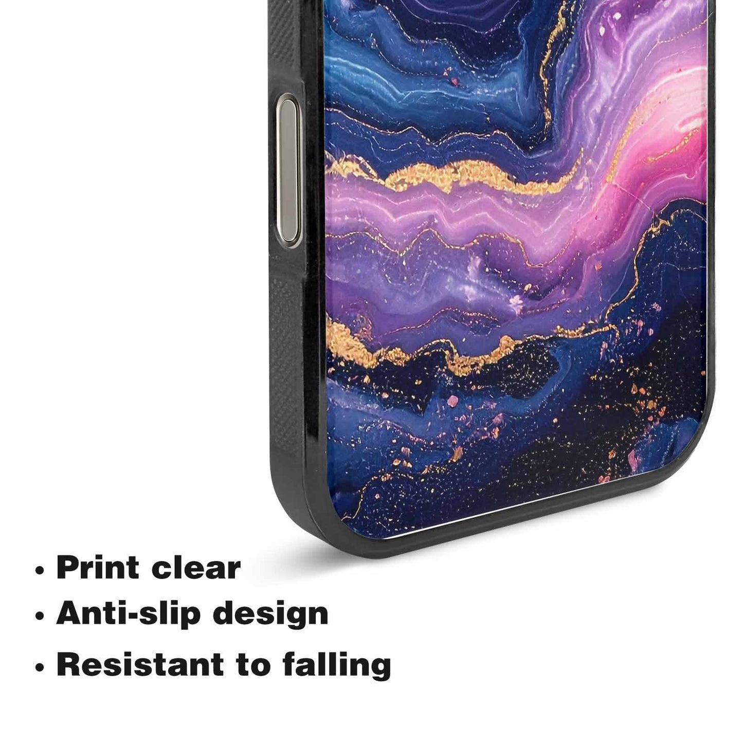 iPhone 15 Pro Max Case — Marble Galaxy Custom Personalized Phone Cover, Custom Made Phone Cover