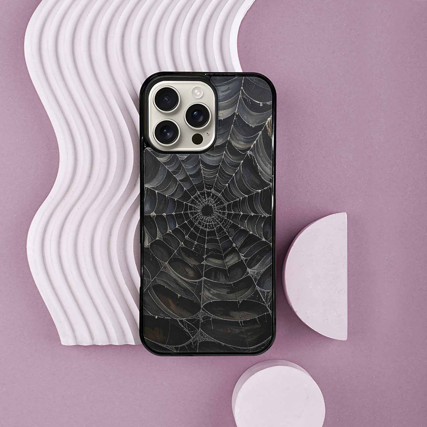 iPhone 16 Pro Max Case — Spider Web Gothic Spider Web Gothic, Custom Art Phone Cover