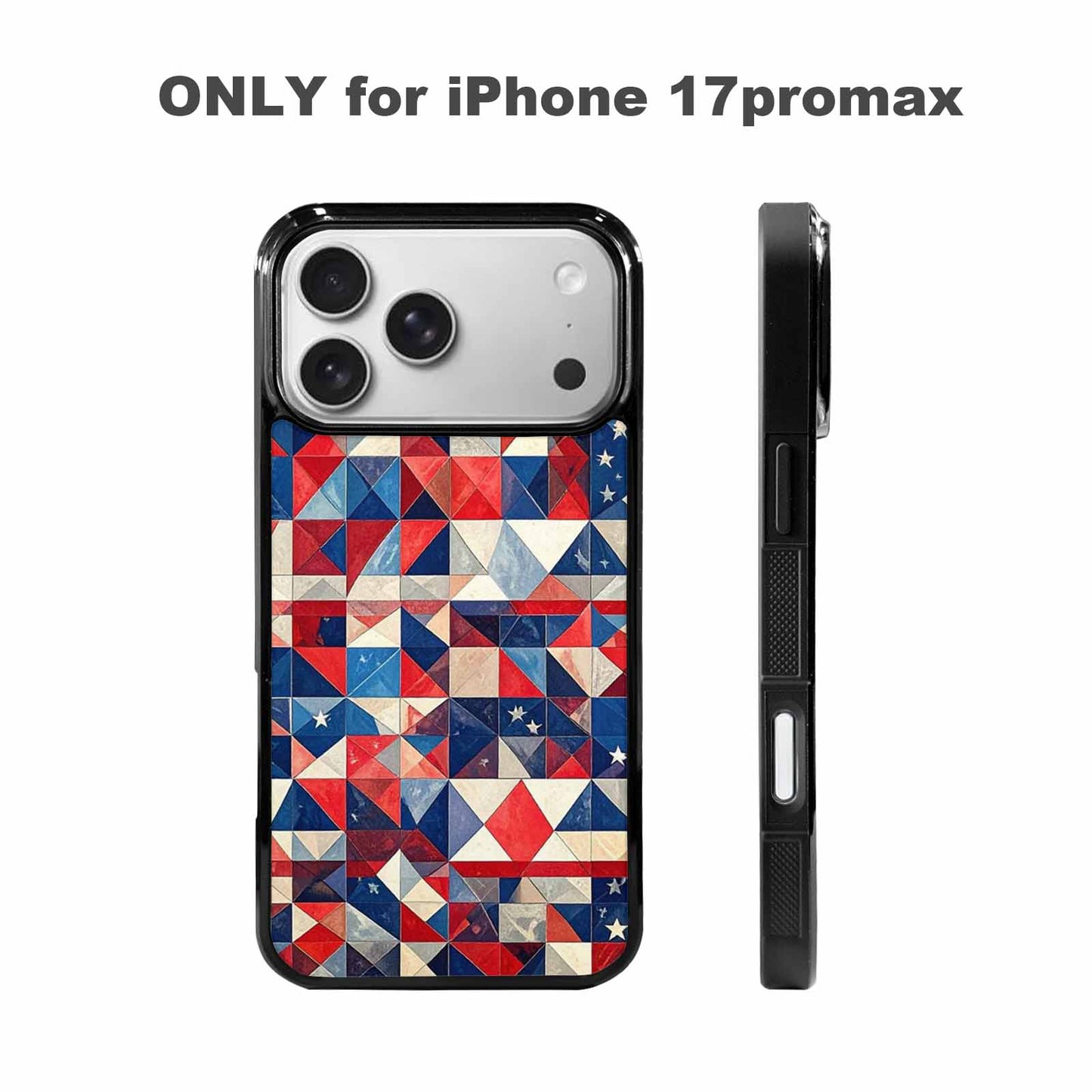iPhone 17 Pro Max Case — Small American Flag Stars Galaxy Space, Custom Made Phone Cover