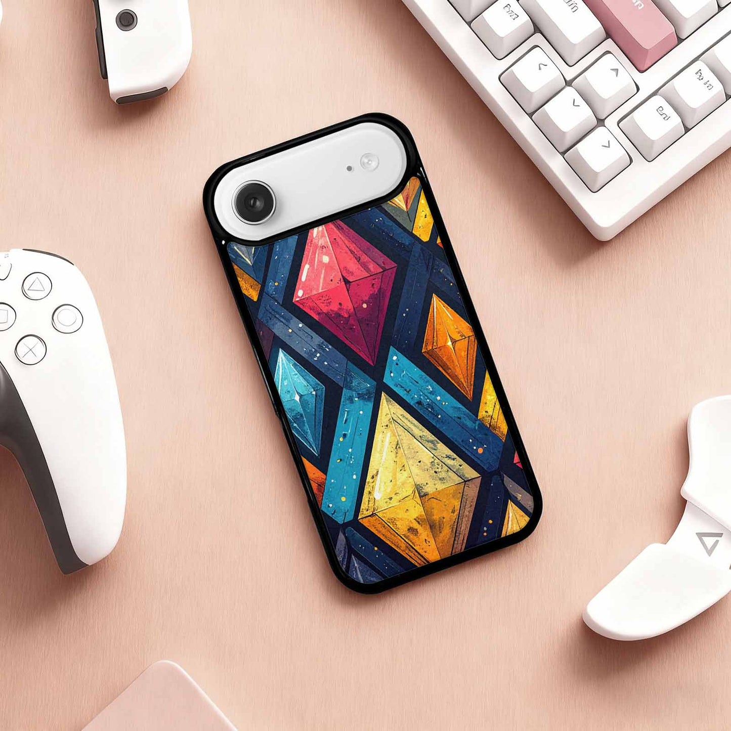iPhone 17 Air Case — Vintage Summer Diamond Retro Vintage, Unique Phone Case Design