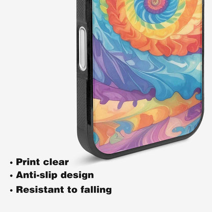 iPhone 16 Case — Tie Dye Swirls Tie Dye Swirls, Custom Print Case Cover