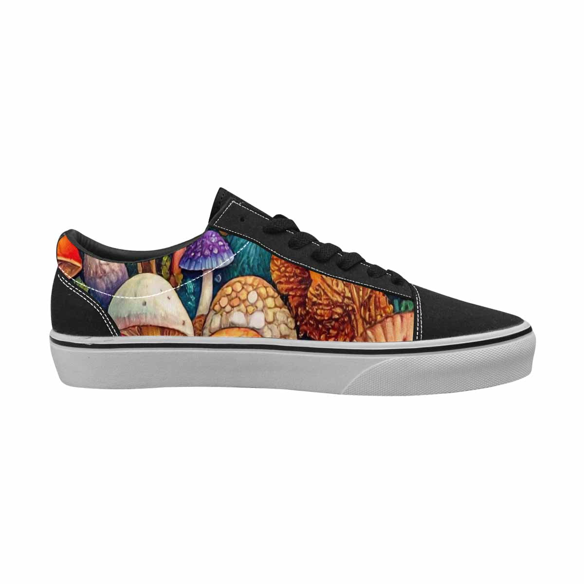WOMEN'S Mushrooms (general) Mushrooms Pa Lace-Up Canvas Aesthetic Shoes