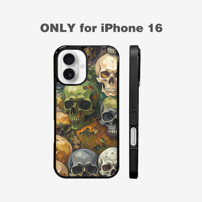 iPhone 16 Case — Skulls Camoskulls Pattern Hu Bti, Custom Print Case Cover