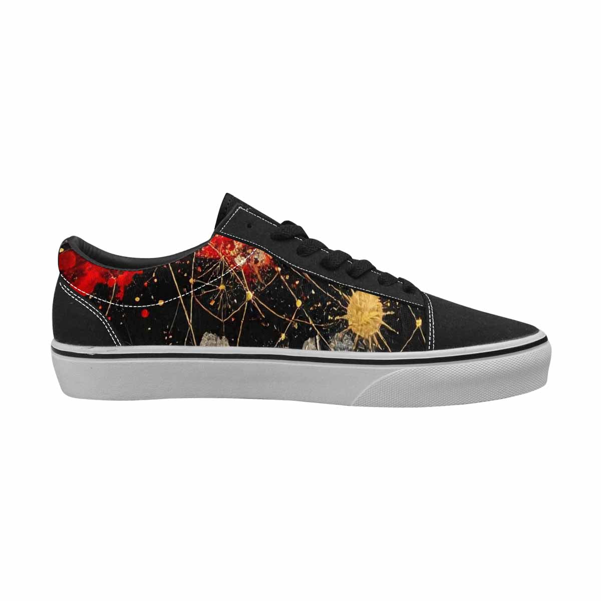 WOMEN'S Zodiac Constellation Lace-Up Canvas Wallpaper Art Sneakers