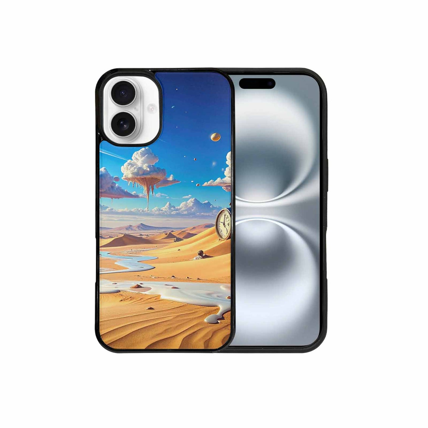 iPhone 16 Plus Case — Surrealist Desert Dreamscape Custom, Custom Designed Case Cover