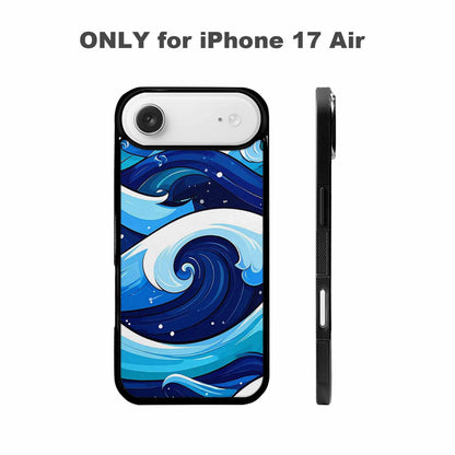 iPhone 17 Air Case — Glossy Winter Wave Seamless Cartoon Cute, Original Design Phone Case