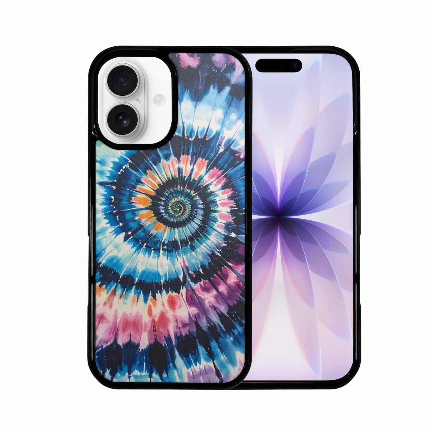 iPhone 17 Case — Black &amp; Blue Ink Tie Dye, Custom Phone Case