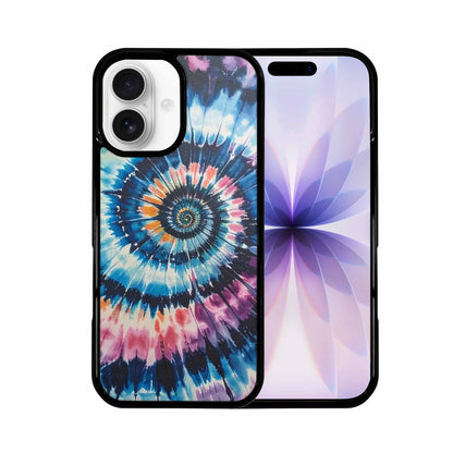 iPhone 17 Case — Black &amp; Blue Ink Tie Dye, Custom Phone Case