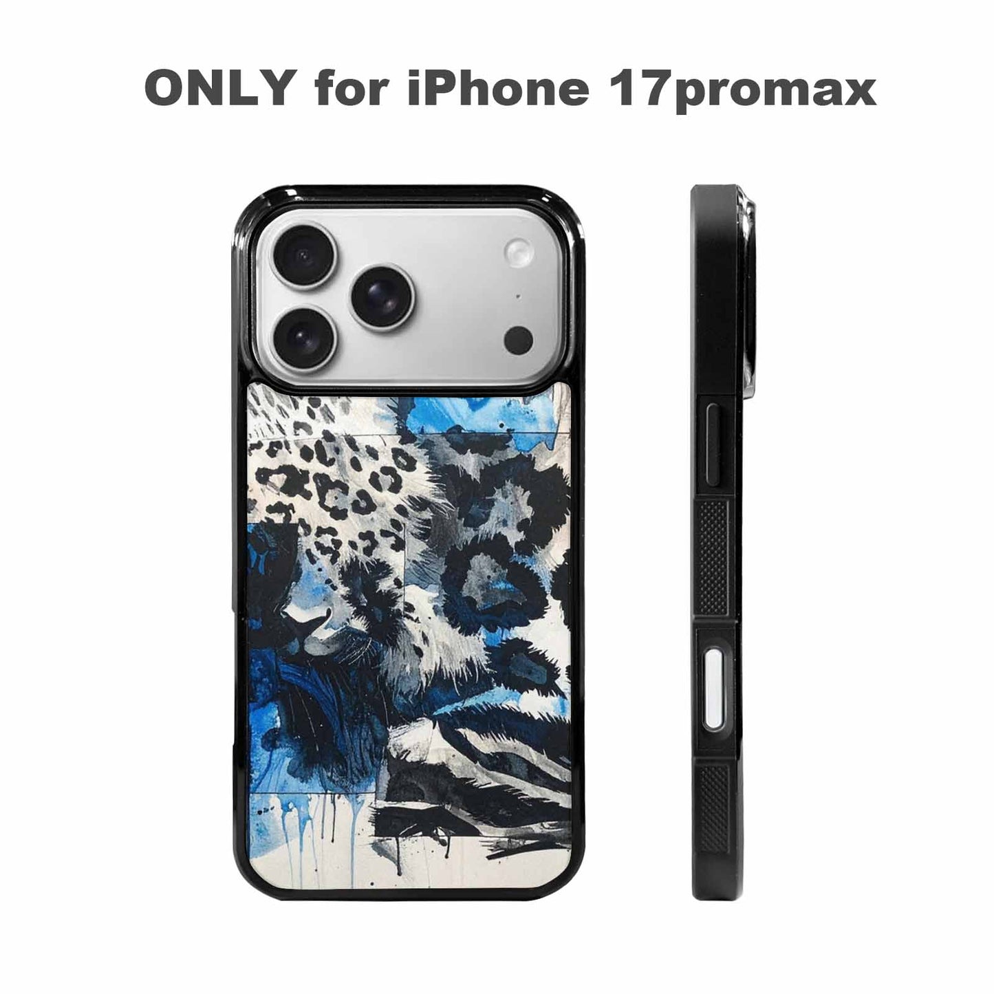 iPhone 17 Pro Max Case — Animal Print Black &amp; Animal Print, Custom Printed Phone Case