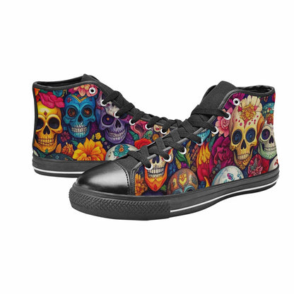 MEN'S Skull High Top Canvas Dreamcore Sneakers