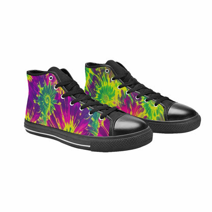 WOMEN'S Tie Dye - High Top Canvas Cottagecore Sneakers