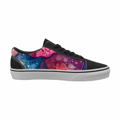 MEN'S Fish Scale Coral Canvas Lace-Up Y2K Sneakers