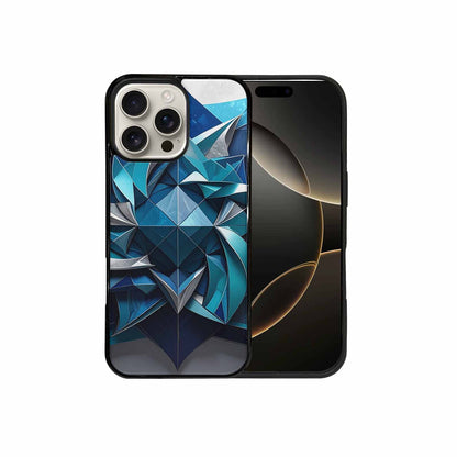 iPhone 16 Pro Max Case — Geometric Origami Art Pattern, Original Design Phone Case
