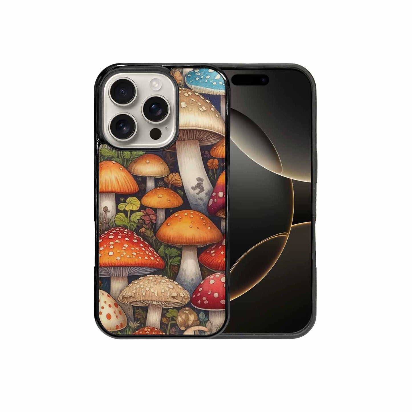 iPhone 16 Pro Case — Mushrooms General Mushrooms Pa, Custom Art Phone Cover