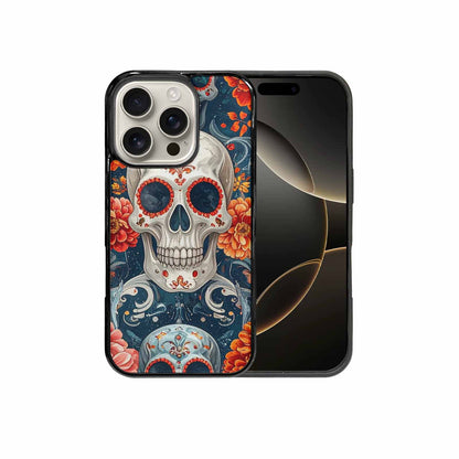 iPhone 16 Pro Case — Marble Skull Custom, Custom Print Case Cover