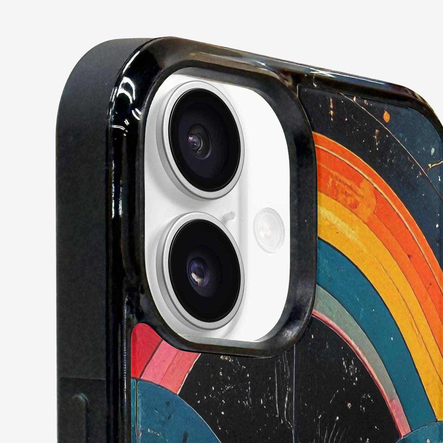 iPhone 16 Case — Retro Wave Scallop Stripe Small Wavy, Custom Designed Case Cover