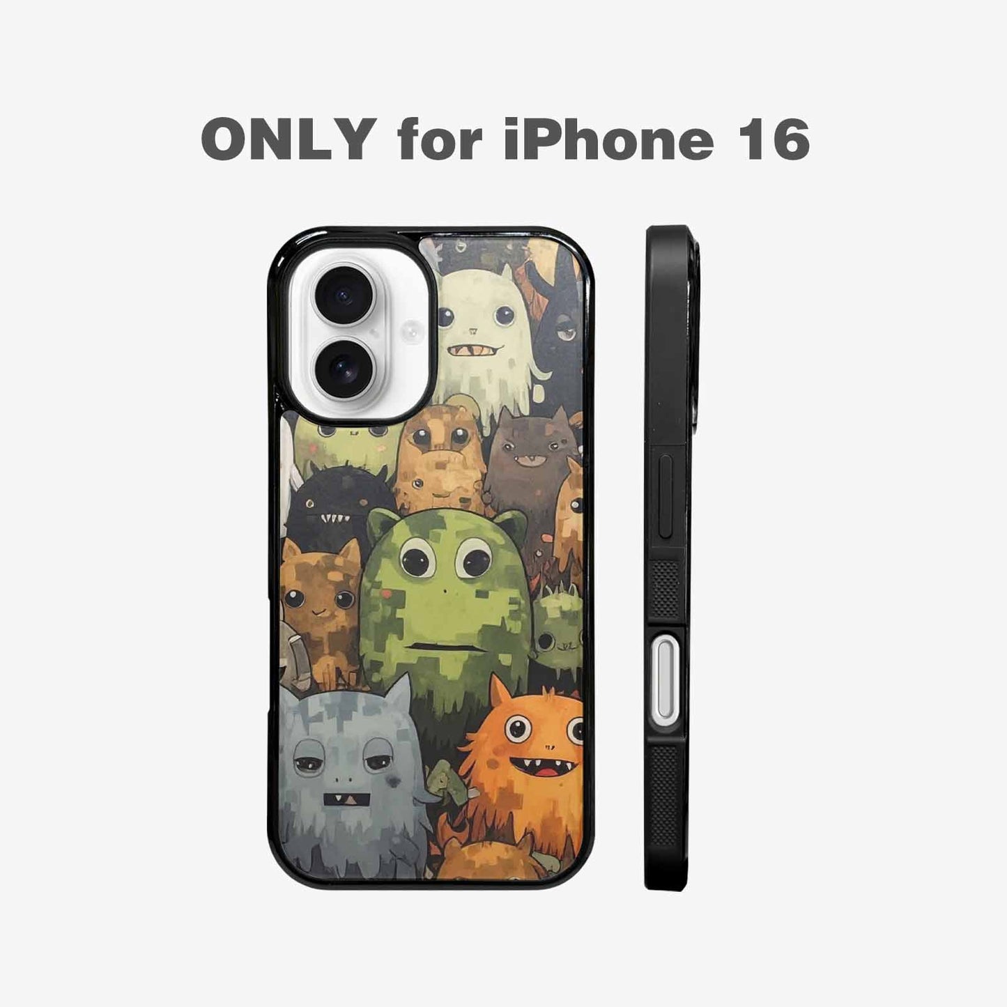 iPhone 16 Case — Monsters Camomonsters Pattern 6oy Personalized Phone, Custom Made Phone Cover