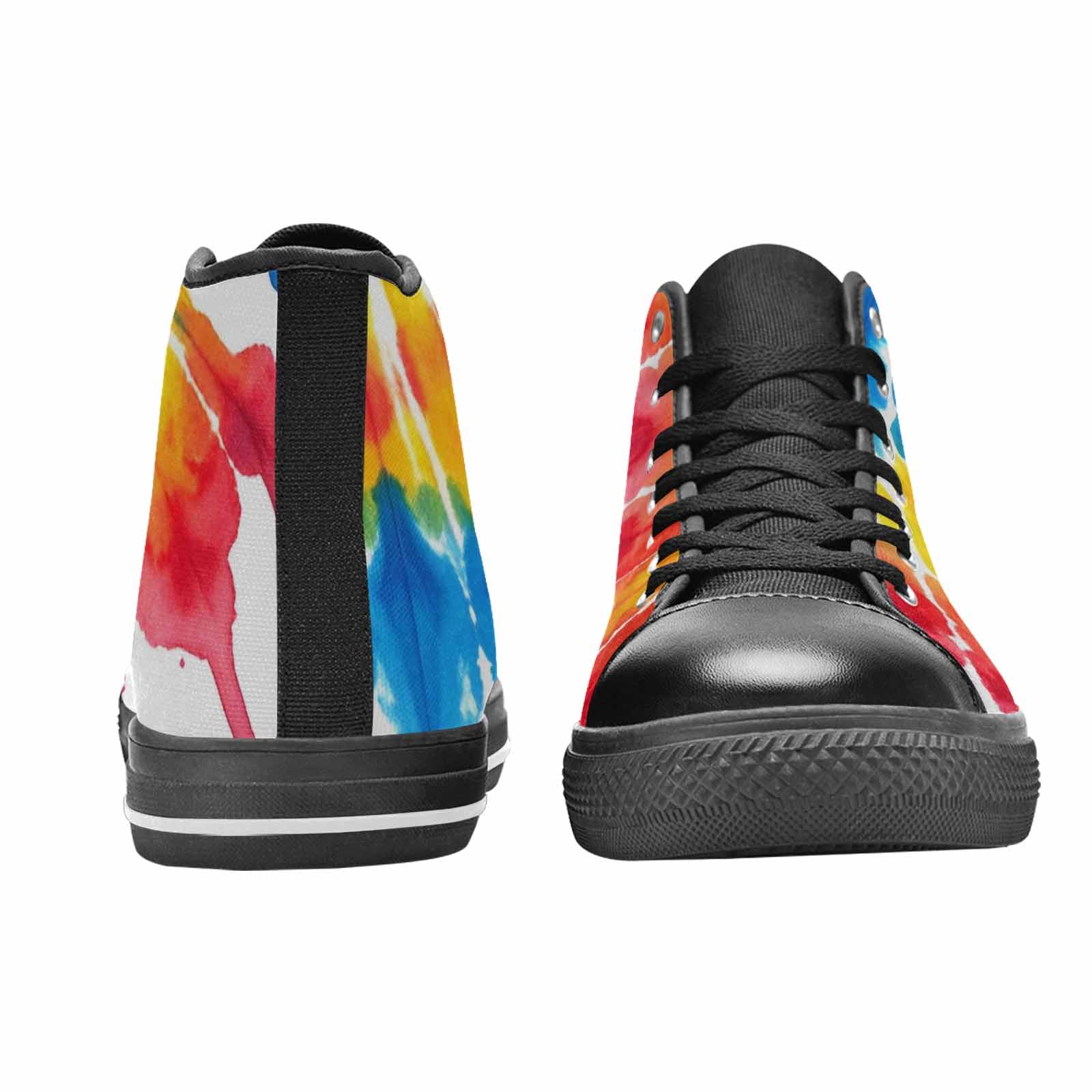 MEN'S Tie Dye Drip High Top Canvas Wallpaper Art Sneakers