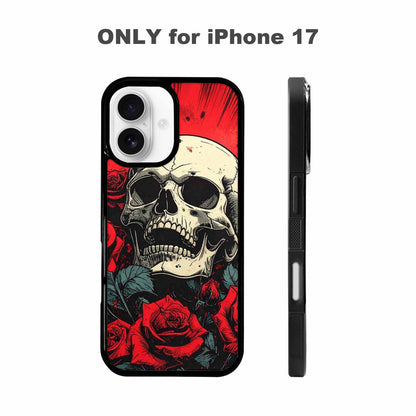 iPhone 17 Case — Skull Dark Art Gothic Print Gothic, Customized Protective Case