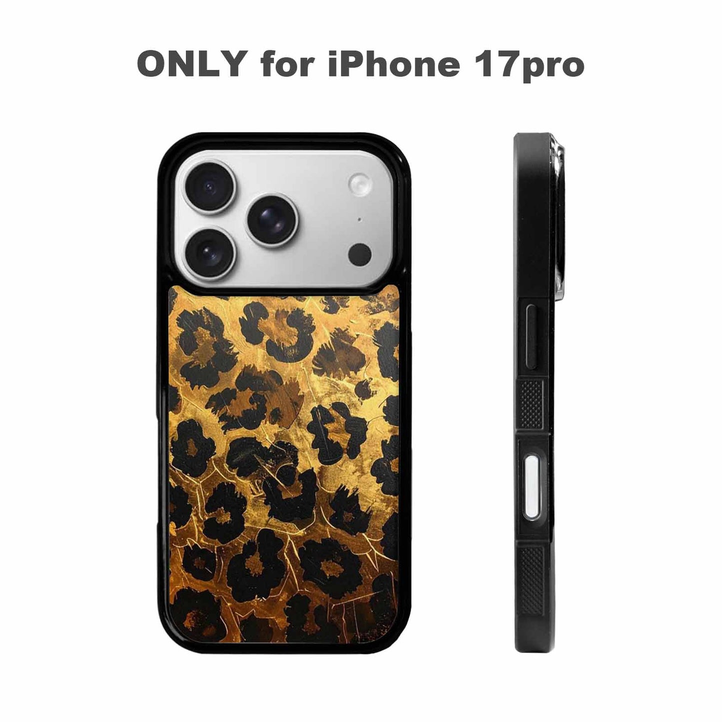 iPhone 17 Pro Case — Animal Print Leopard Wallpaper Pattern Animal, Custom Phone Case