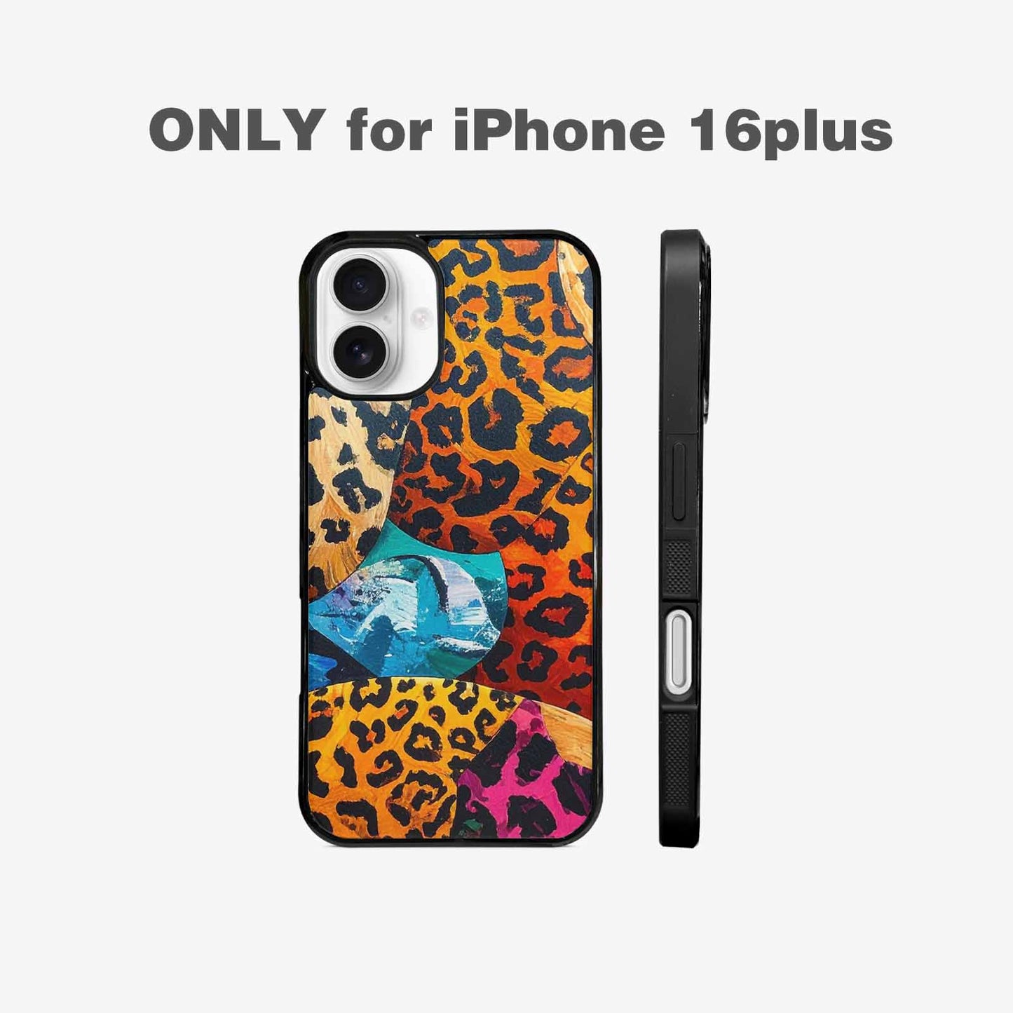 iPhone 16 Plus Case — Full Color Vibrant Animal Print Animal, Custom Print Case Cover