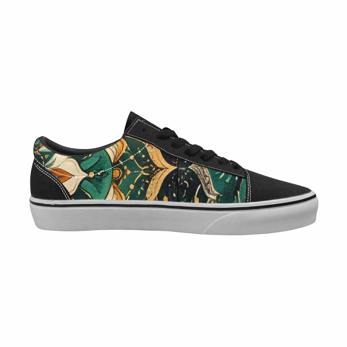 WOMEN'S Mandala Canvas Lace-Up Dark Academia Custom Sneakers