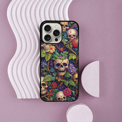 iPhone 16 Pro Max Case — Skulls Botanicalskulls Pattern, Original Design Phone Case