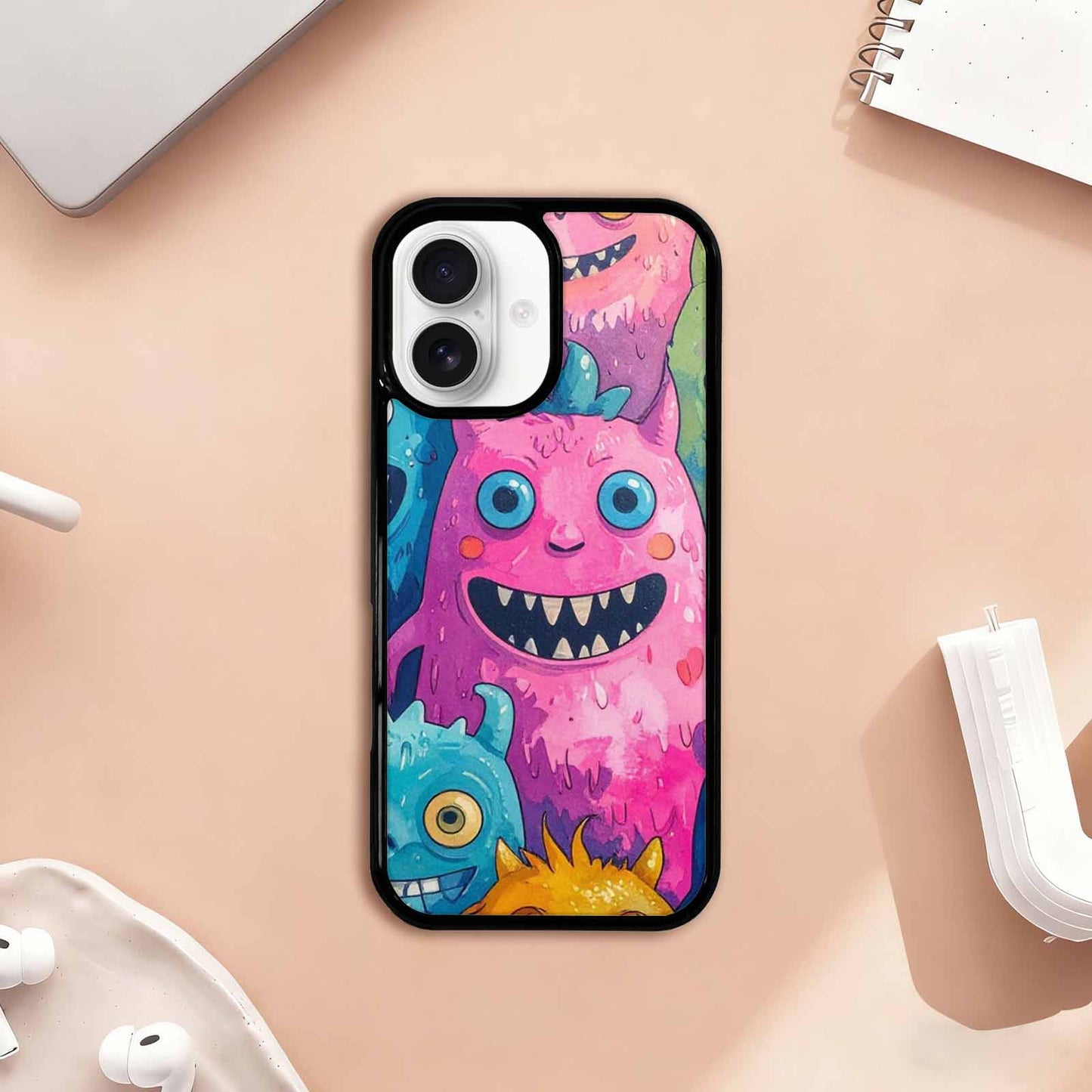 iPhone 17 Case — Seamless Repeating Pattern Of Cartoon Cute, Custom Designed Case Cover