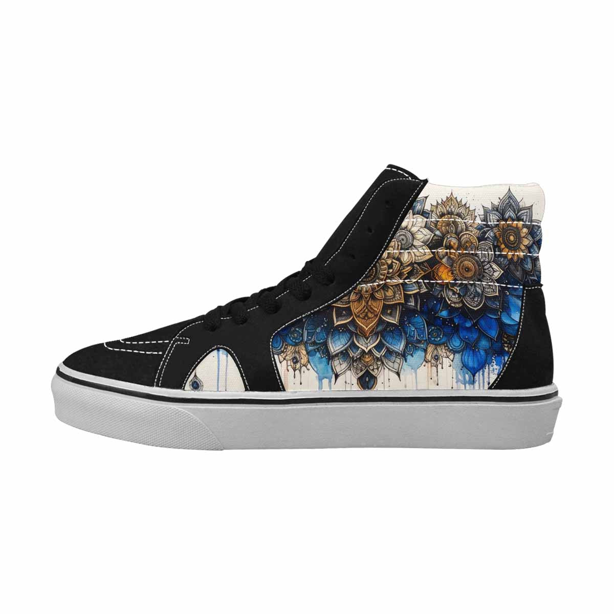 MEN'S Mandala Medallion High Top Canvas Grunge Shoes
