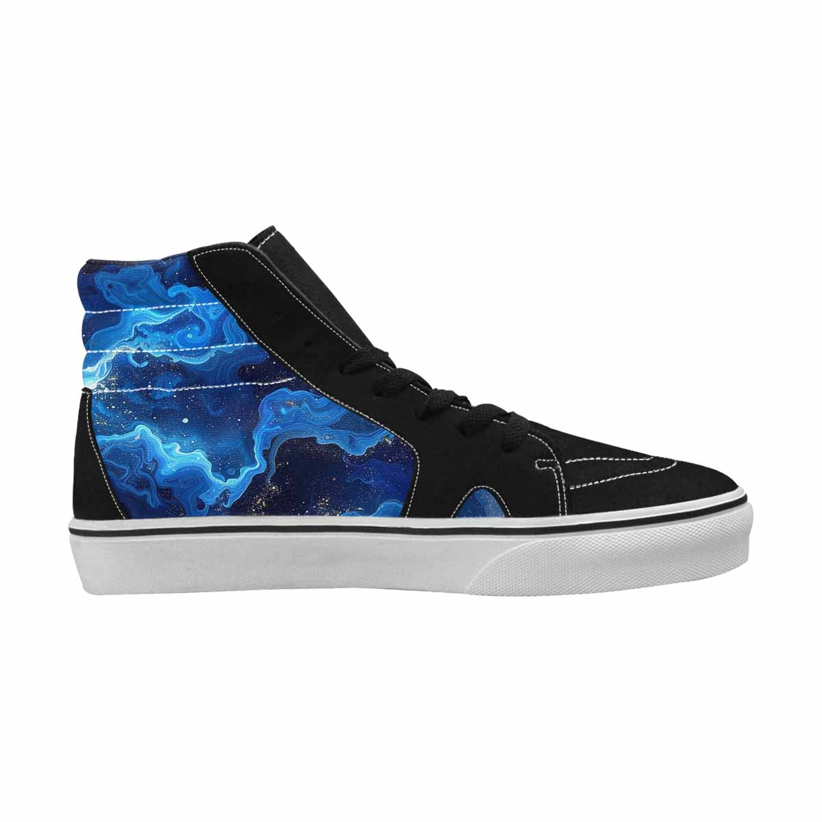 MEN'S Galaxy Art - High Top Canvas Grunge Custom Sneakers