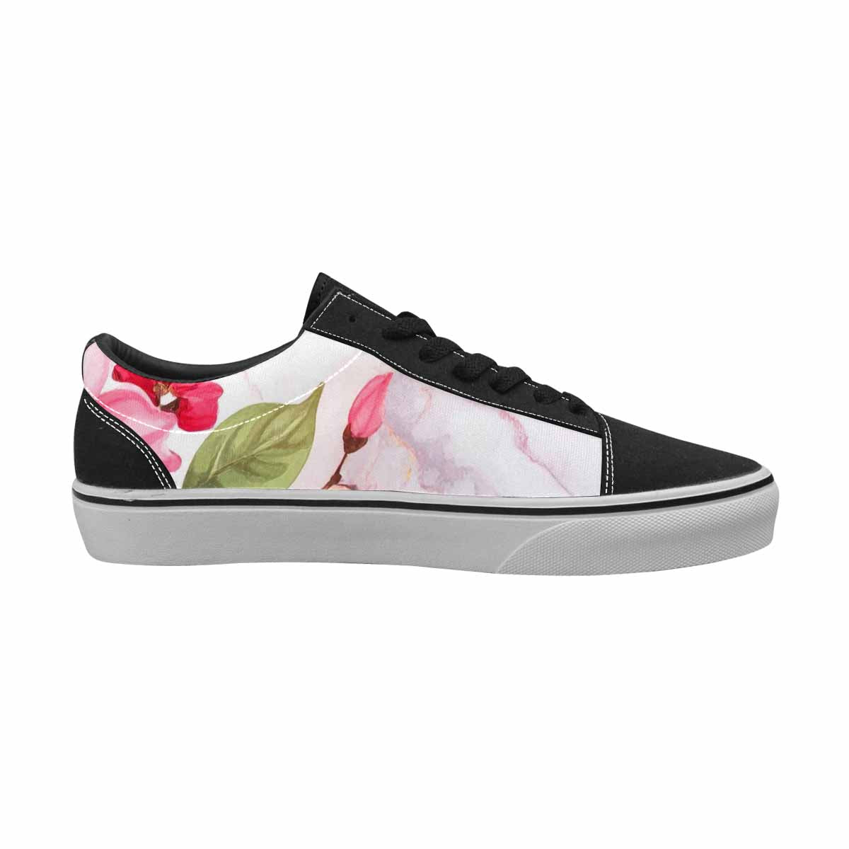 WOMEN'S Marble Floral Canvas Lace-Up Y2K Shoes