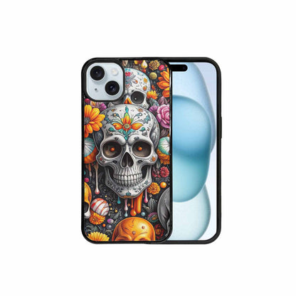 iPhone 15 Plus Case — Greyscale Black And White Dark Black, Unique Phone Case Design