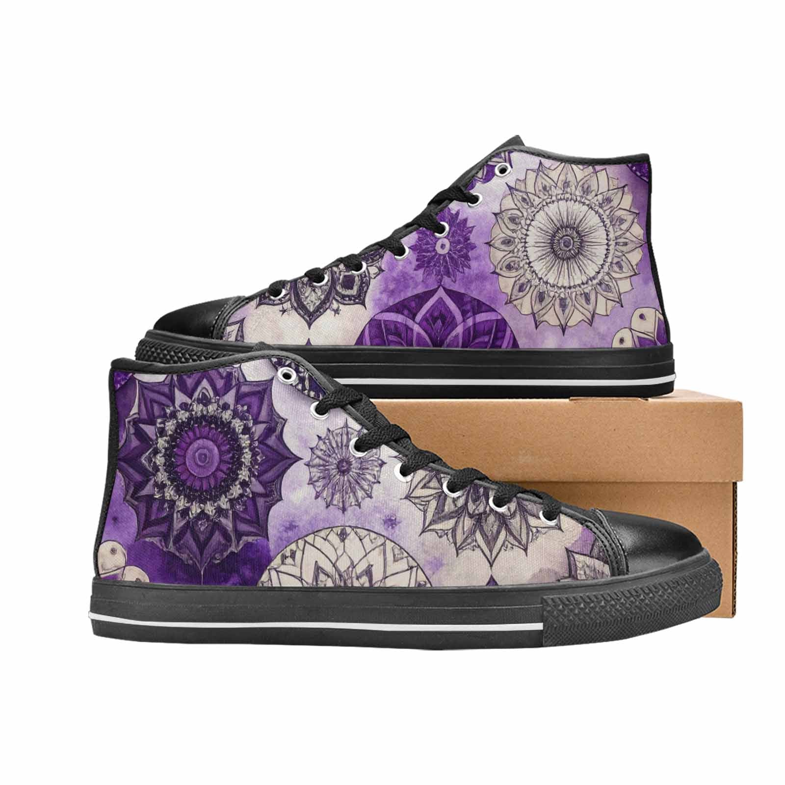 WOMEN'S Mandala High Top Canvas Vivid Shoes