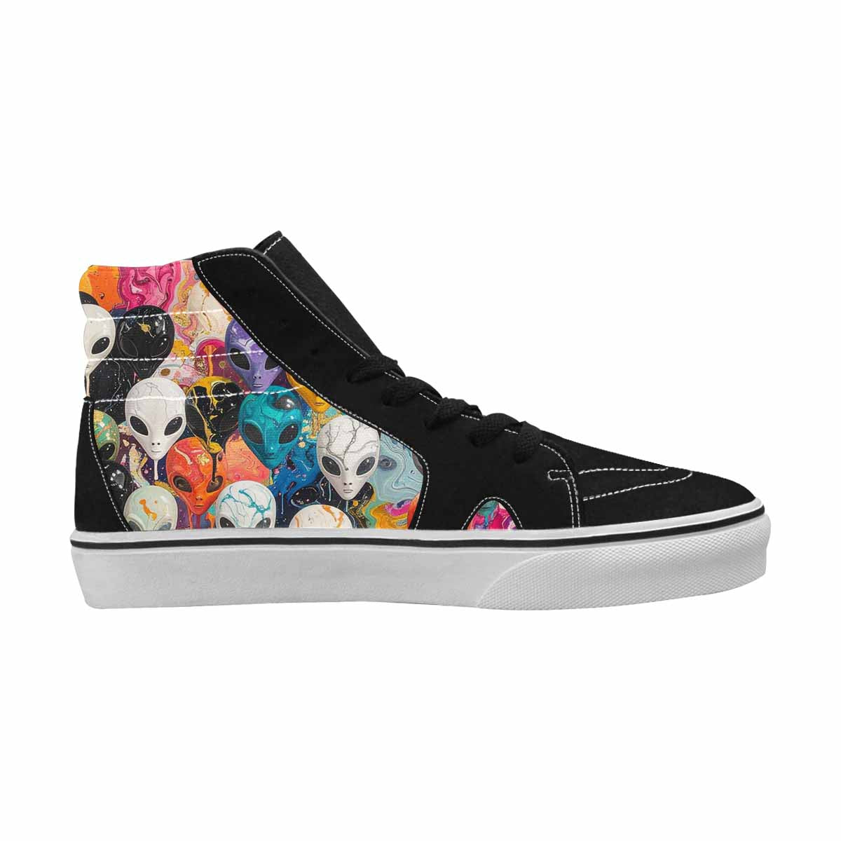 MEN'S Aliens  Marble Aliens High Top Canvas Vivid Sneakers