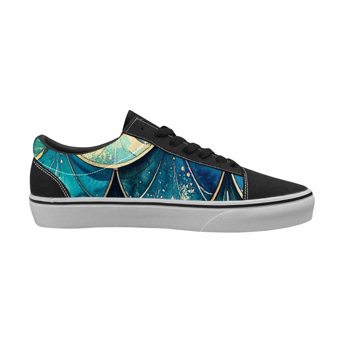WOMEN'S Mermaid Scale Canvas Lace-Up Vivid Shoes