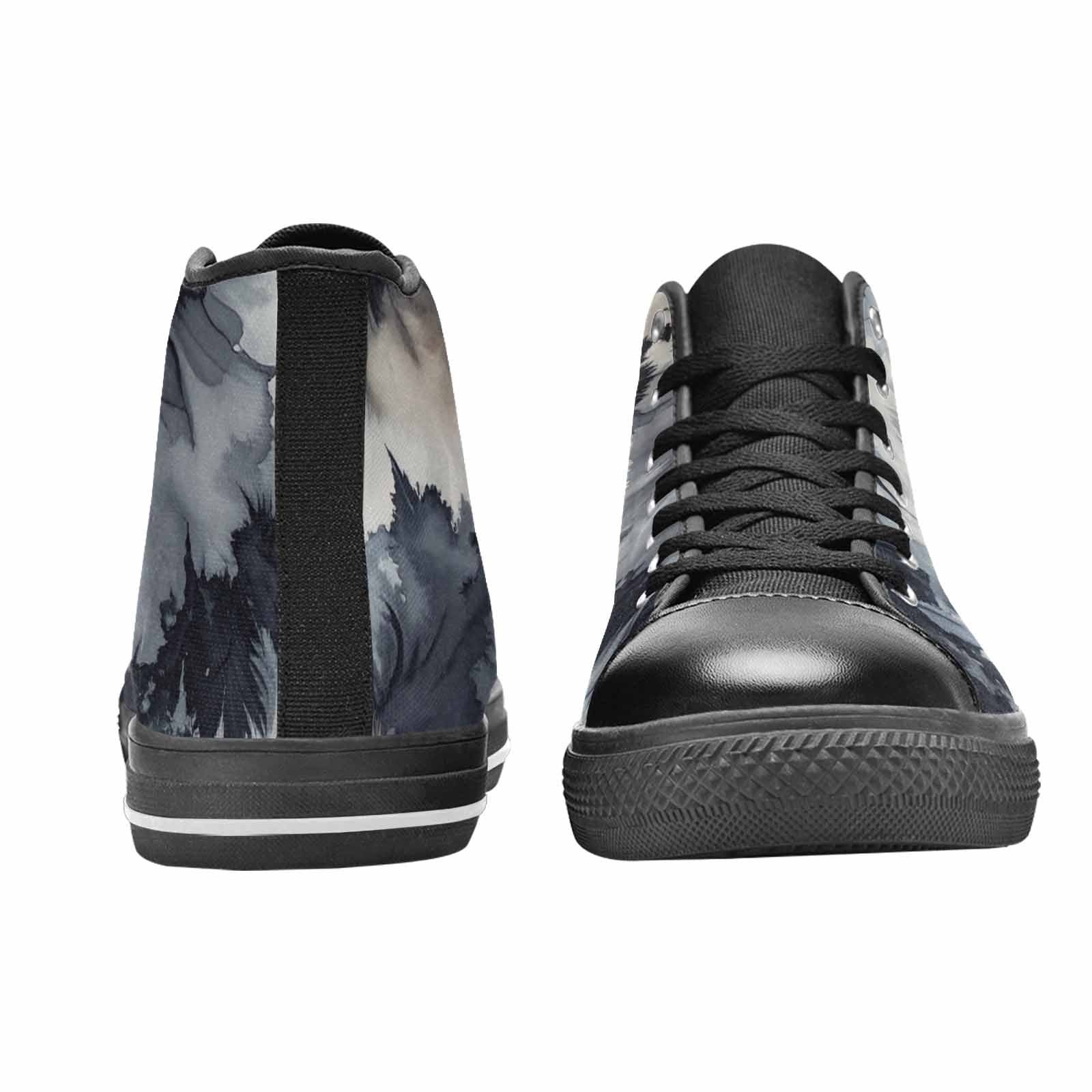 MEN'S Tie Dye - High Top Canvas Surreal Shoes