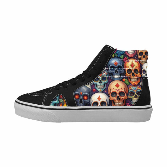 MEN'S Skull High Top Canvas Vivid Shoes