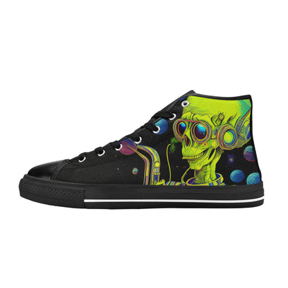 WOMEN'S Cc Hipster Alien Space High Top Canvas Dark Academia Sneakers