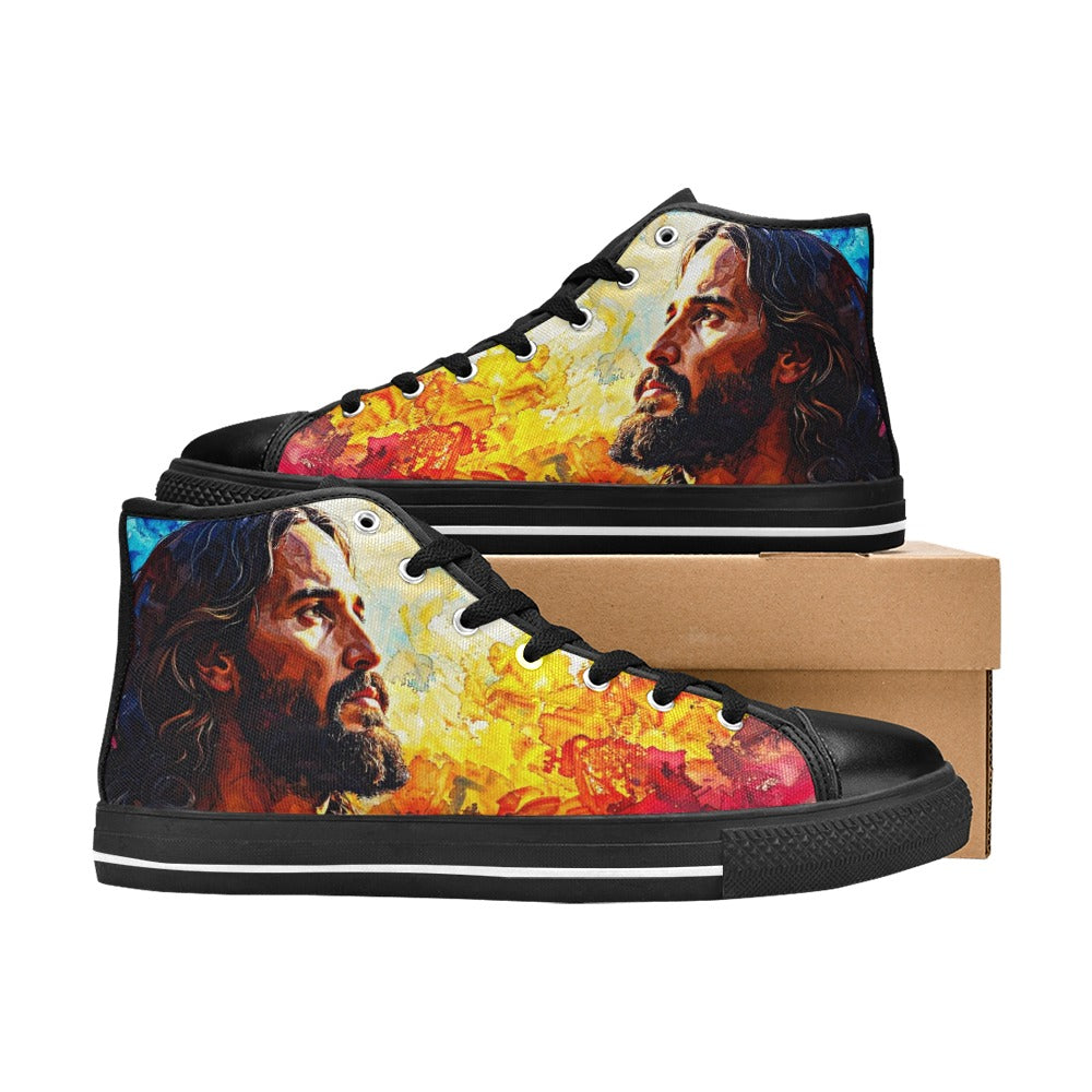 MEN'S Jesus3 Men’S High Top Canvas Dark Academia Custom Shoes
