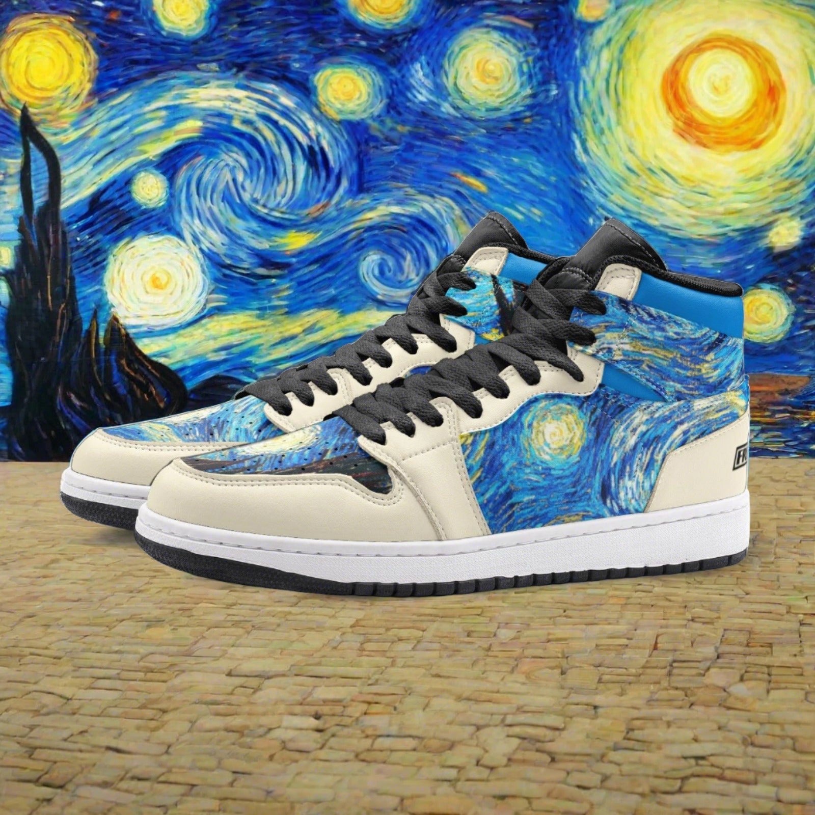 Mermaid Teal Gold Custom Bold Art - Freaky Shoes | Custom Art Sneakers