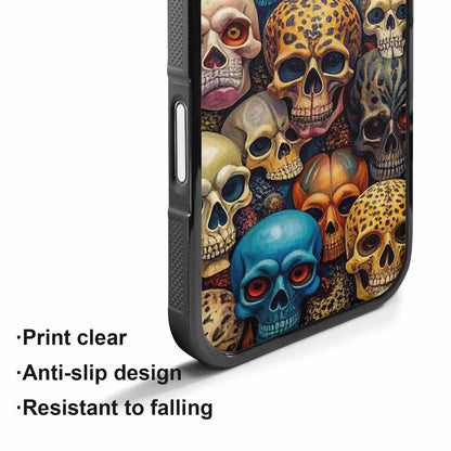 iPhone 17 Case — Skulls Animal Print Gothic Skulls, Unique Phone Case Design
