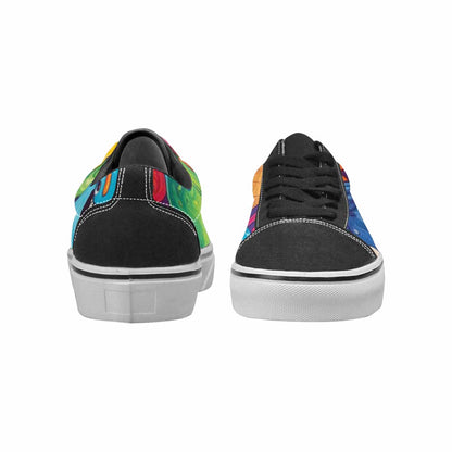 WOMEN'S Melting Ice Cream Monster Lace-Up Canvas Grunge Custom Shoes