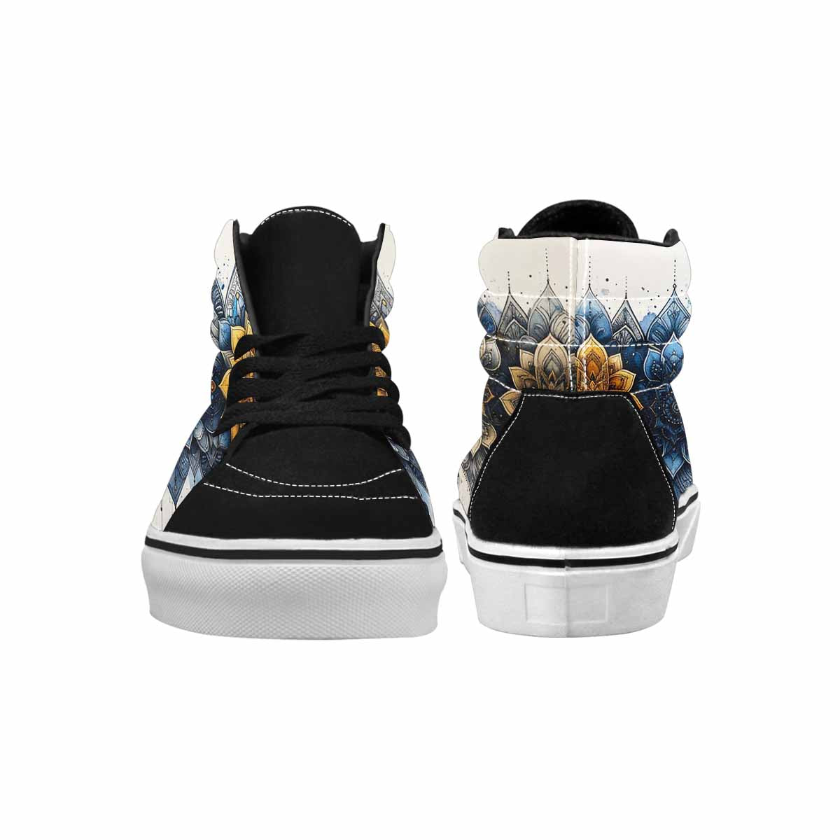 MEN'S Mandala Medallion High Top Canvas Kaleidoscope Sneakers