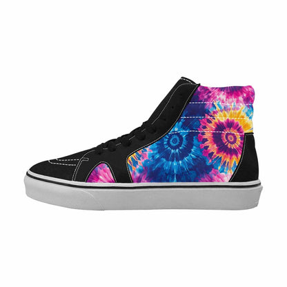 WOMEN'S Tie Dye Swirl High Top Canvas Vivid Shoes