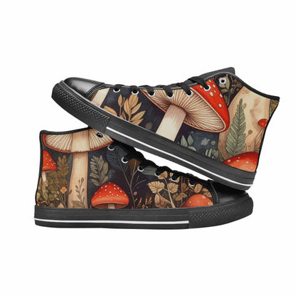 WOMEN'S Mushroom High Top Canvas Y2K Sneakers